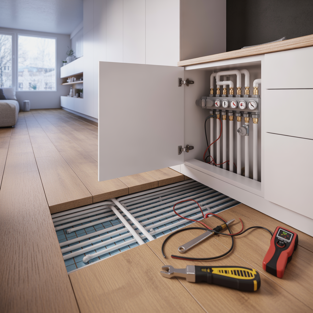 golvvarme blir inte varm felsokning steg for steg